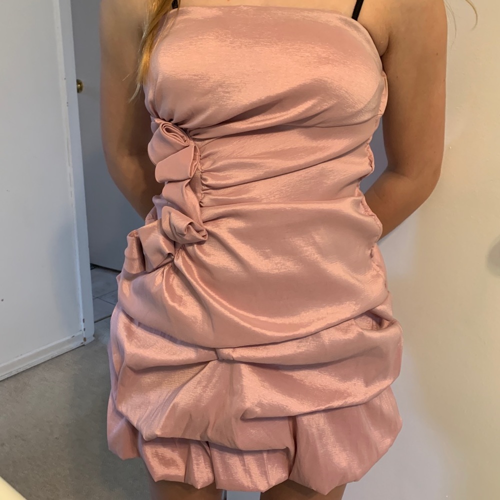 Blush Pink Strapless Dress